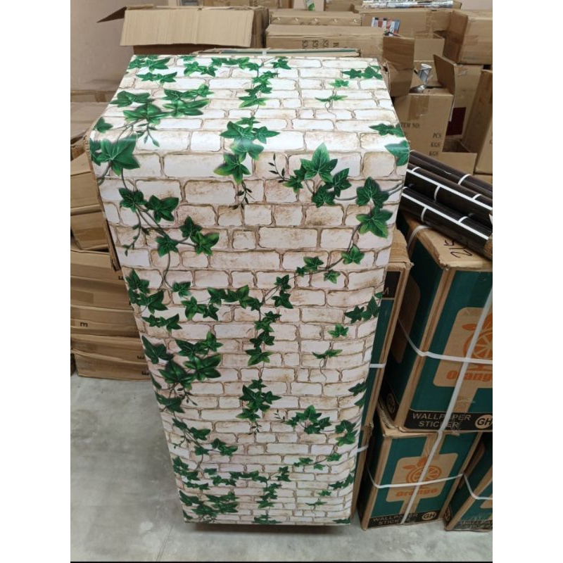 Wallpaper Sticker Dinding Motif Batu Daun 45cmx 10m  gh005/cy1044