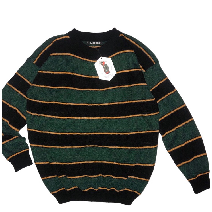 KNITWEAR STRIPE  SWEATER RAJUT  BAHAN RAJUT sweater vintage