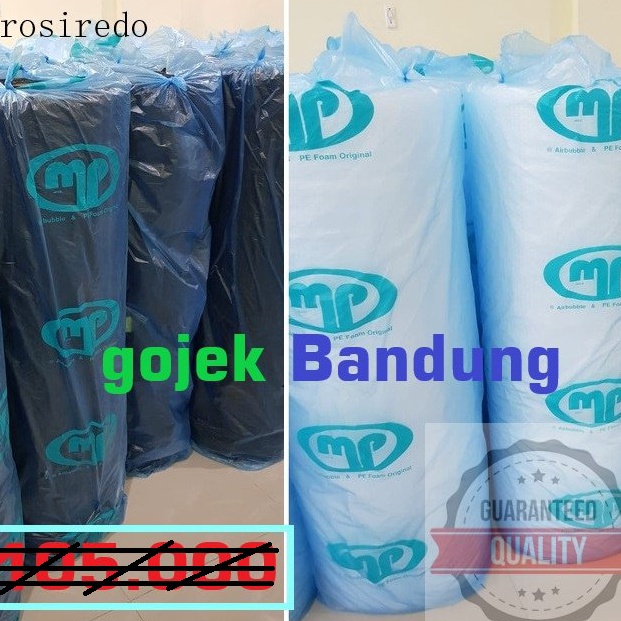 

Grosir Bubble wrap Bening Hitam mulia pack MP 5M x 125CM bubblewrap tebal bandung buble plastik