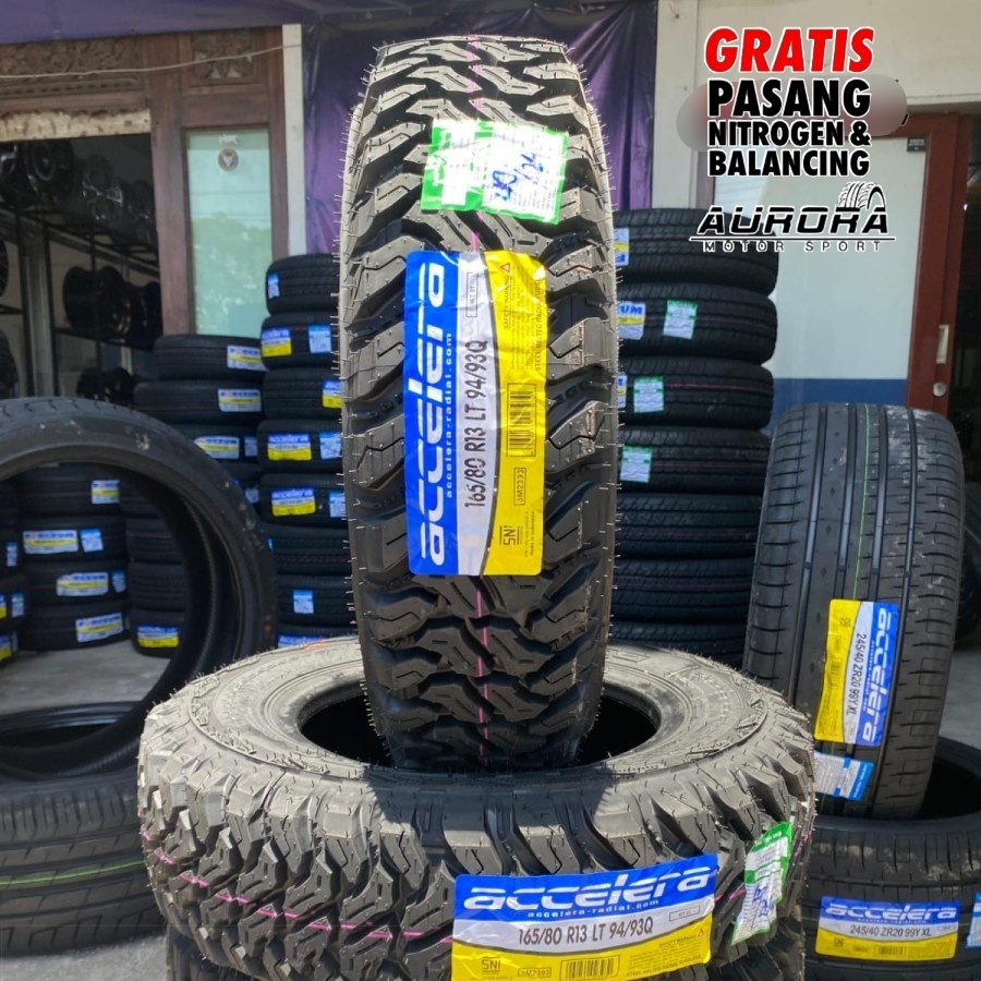 Ban mobil Accelera M/T-01 165/80 R13 ban pacul ring 13 carry futura kijang dll