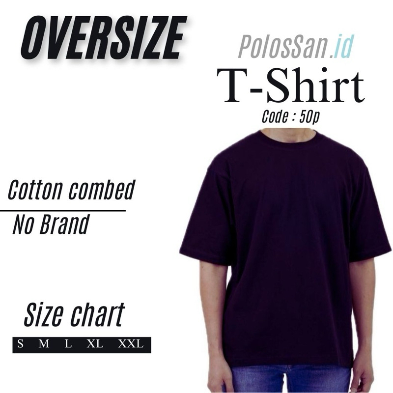 Kaos polos bahan cotton combed 24s