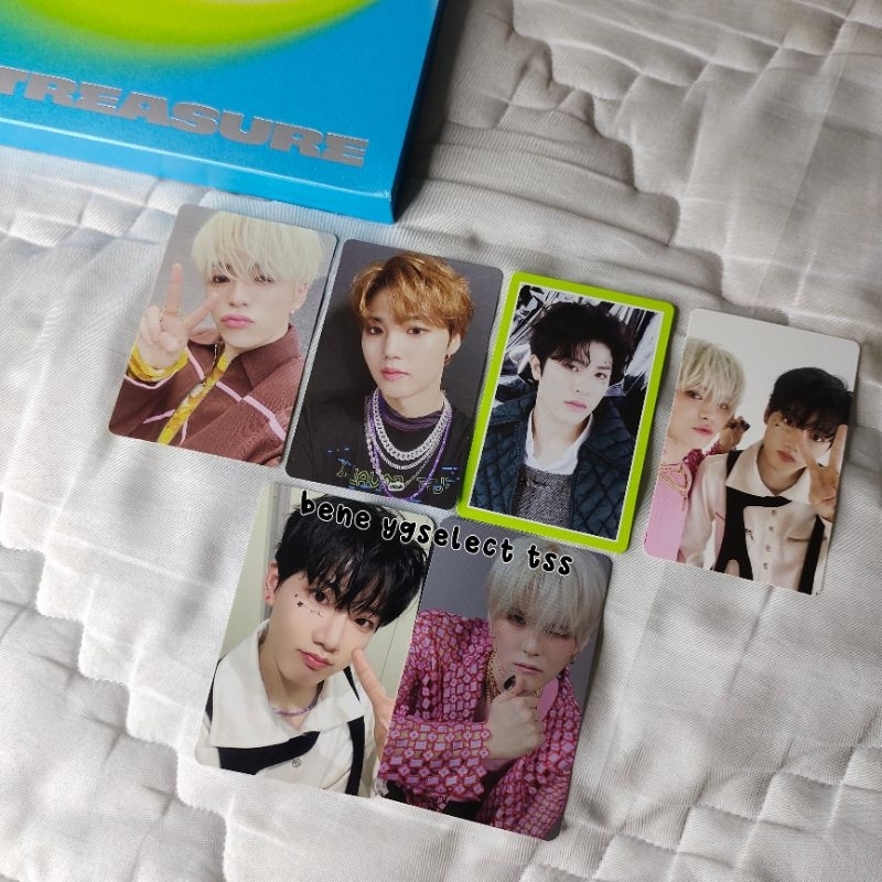 [ready stock] treasure the second step chapter two jaehyuk doyoung jungwan yoshi junkyu light green 