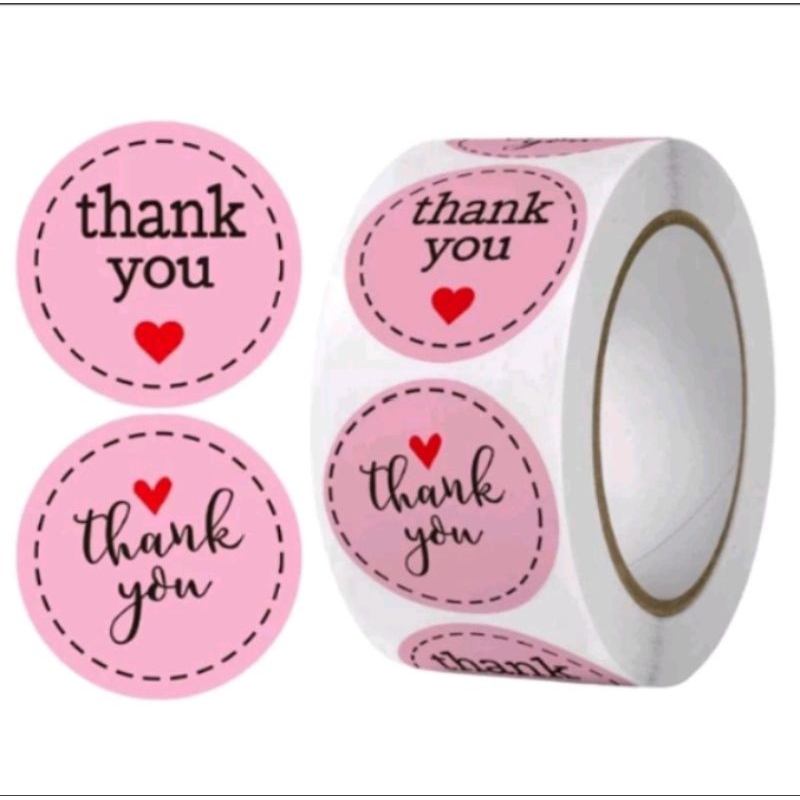 

Sticker Thank You Roll Isi 500 Pcs Stiker Ucapan Terima Kasih Warna Self Adhesive Seal Label Karakter Lucu Menarik Sticker Kemasan Makanan Ringan Sticker Ucapan Terima Kasih Sticker Snack Sticker Toples Salad