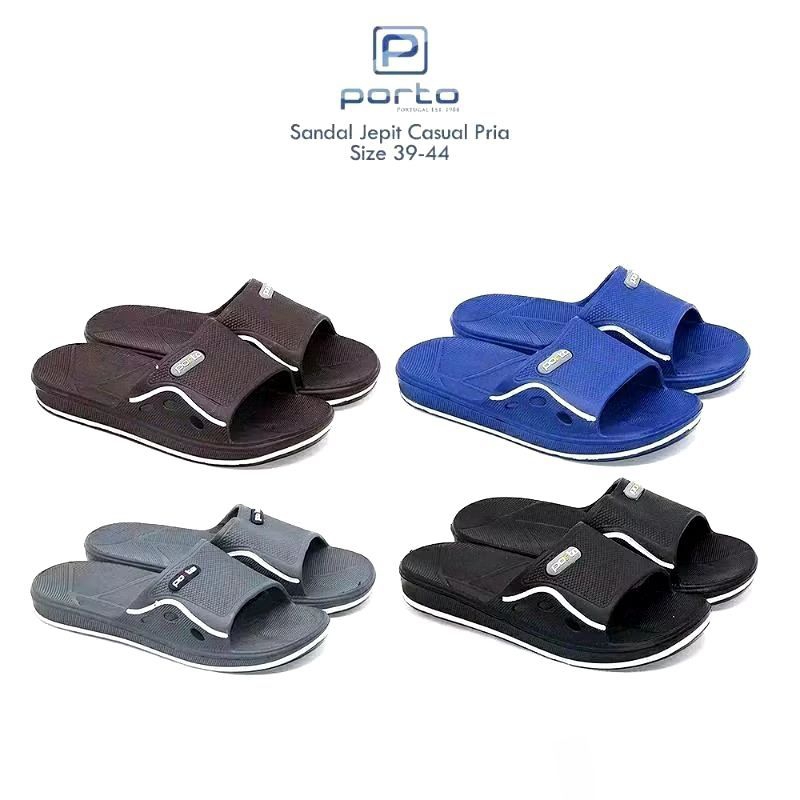 sandal slop porto pria sandal karet pria dewasa Sandal porto 1002m