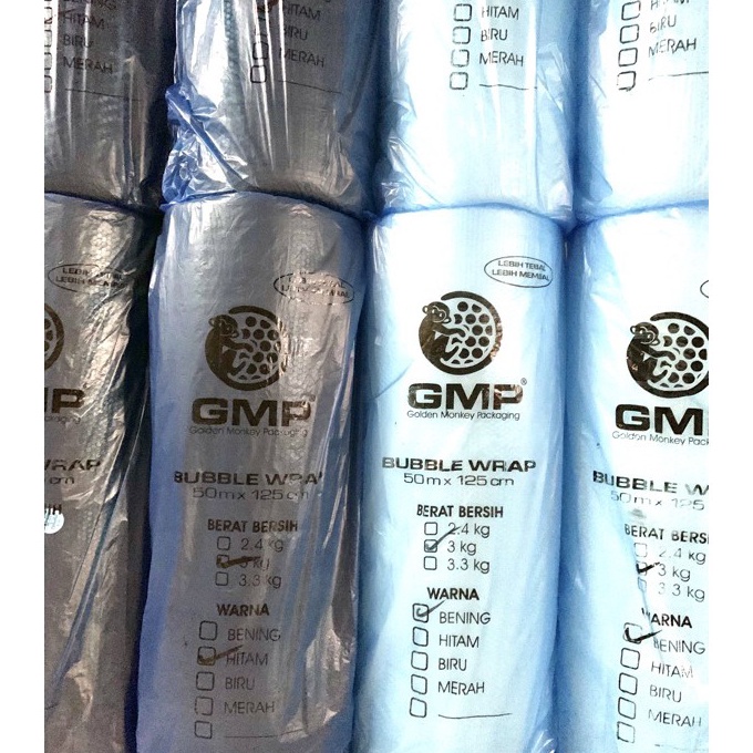 

KF7 Bubble Wrap Merk GMP 3 KG x 5 MTR x 125 MTR Tebal