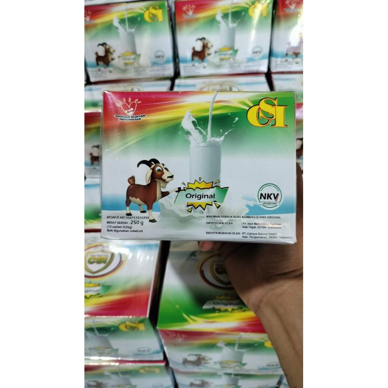 

( 1 BOX ISI 10 BKS) SUSU KAMBING ETAWA CSI BANYAK MANFAAT, BAGUS UNTUK MERAWAT KULIT LUAR DALAM