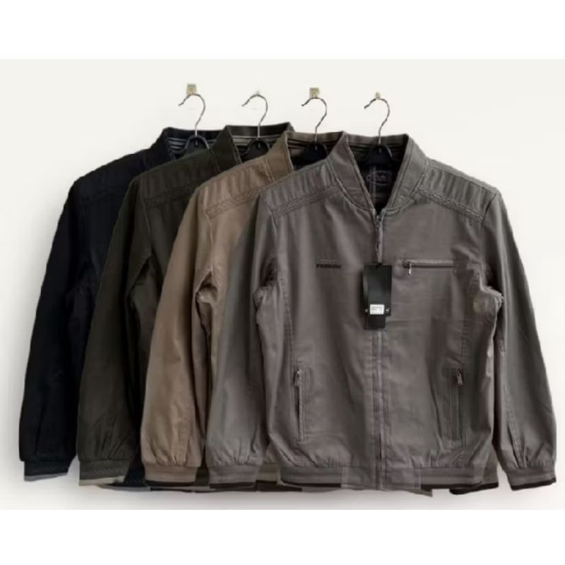 DHT/ JAKET PRIA / JAKET BOLAK BALIK KATUN CANVAS IMPORT