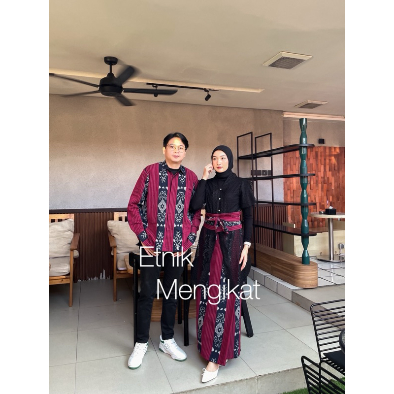 ETNIK MENGIKAT | ONE SET TENUN GAURI MAROON