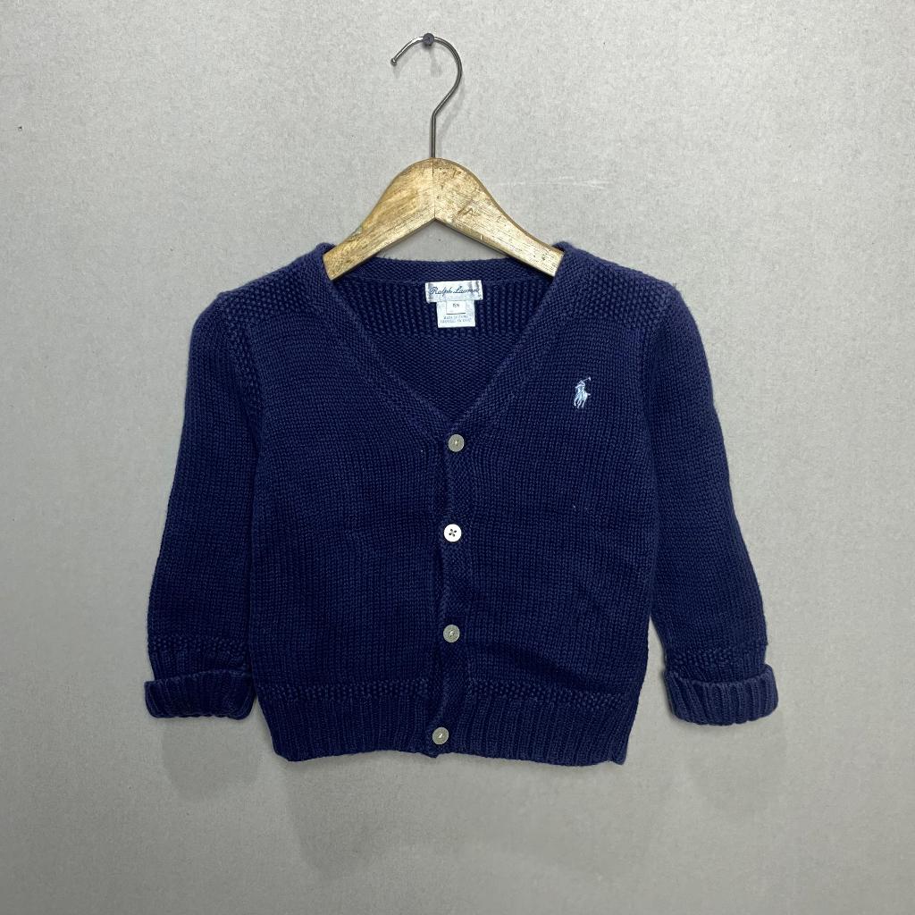 Ralph Lauren Polo Cable knit cardigan Navy blue