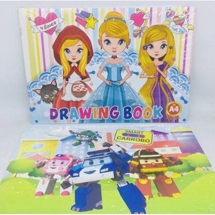 

Murah Viral Buku Menggambar Drawing Book isi 1 pack 1 pcs motif campur cewe dan cowo