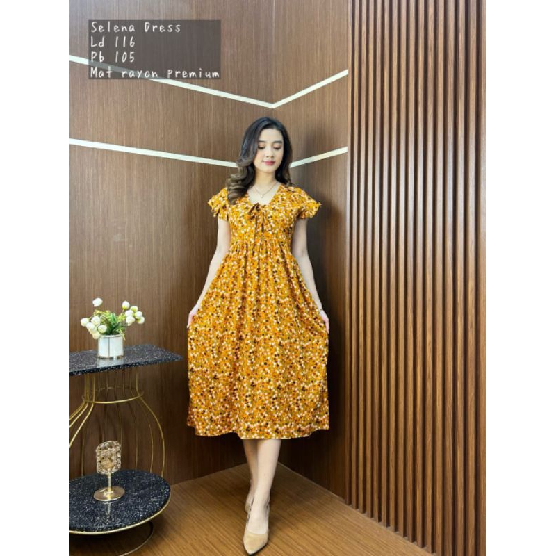 daster wanita dewasa cantik karet belakang rayon twill