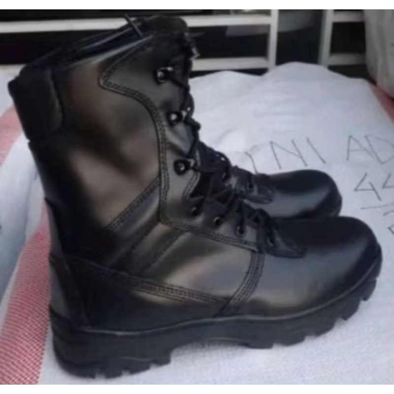 Sepatu PDL Jatah full kulit resleting TNI AD