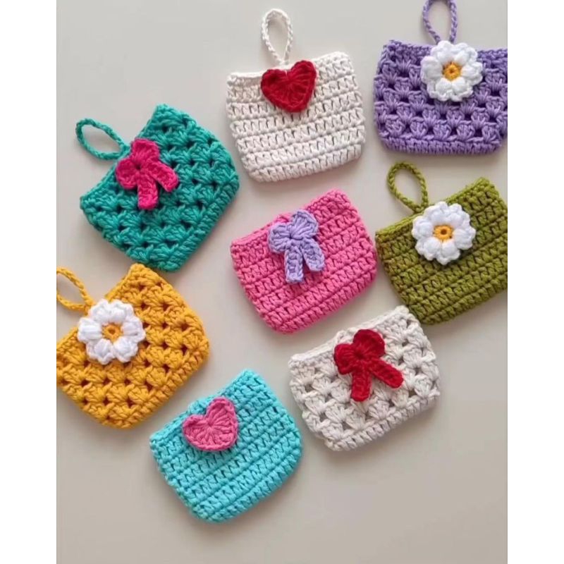 Dompet Koin Rajut Handmade