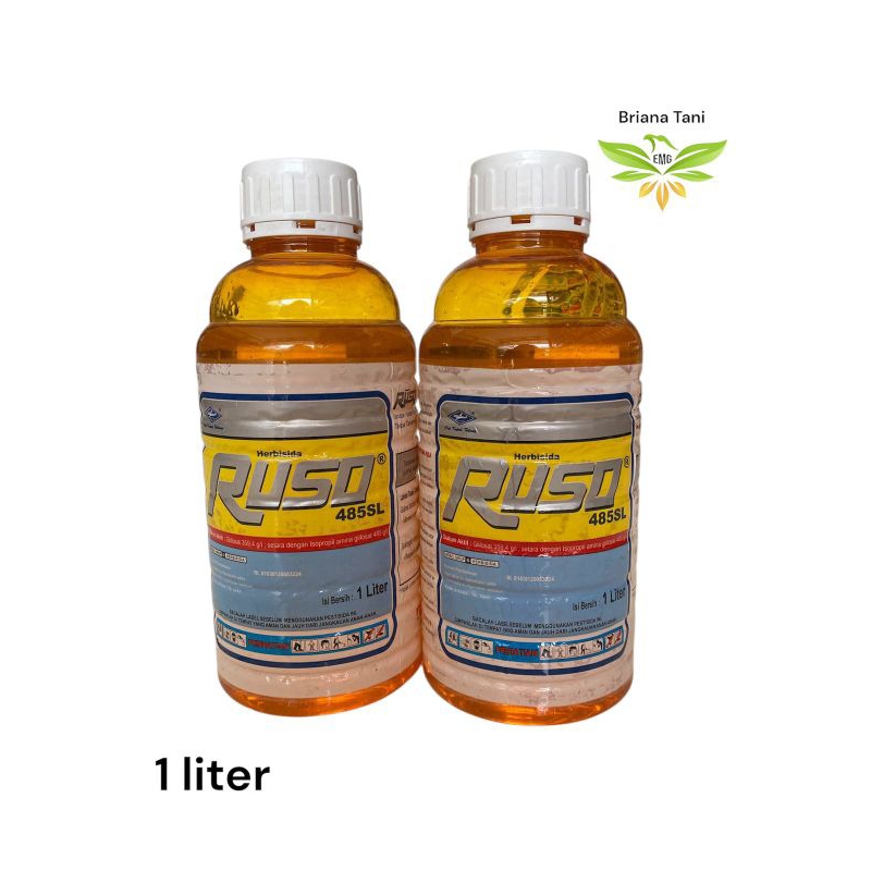 ￼Ruso 485SL 1 Liter Herbisida Pembasmi Rumput Sampai Ke Akar roundup