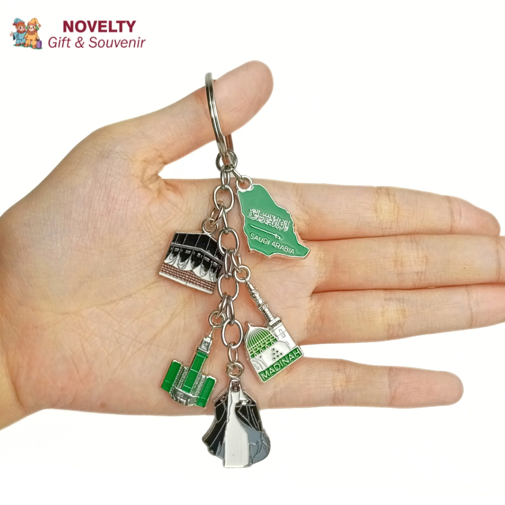 RB Souvenir gantungan kunci Mekkah Madinah oleh oleh negara Saudi Arabia