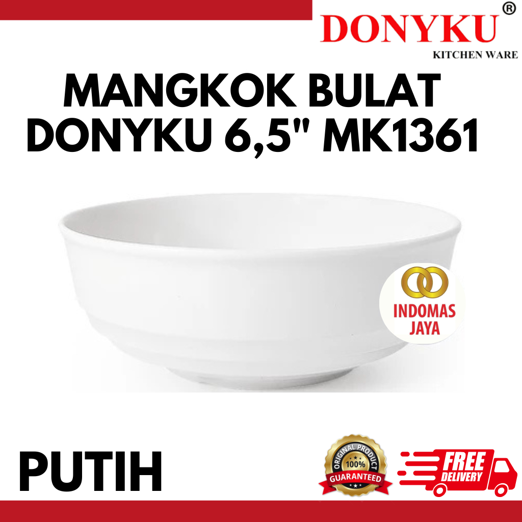 Mangkok Melamin 6,5 inch - Mangkok Mie Ayam - Mangkok Bakso - Mangkok Bubur - Mangkok Soto - MK1361 