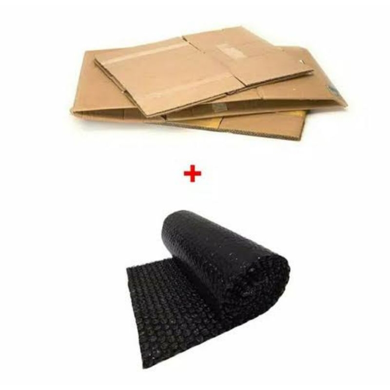 

Packing kardus + Bubblewrap