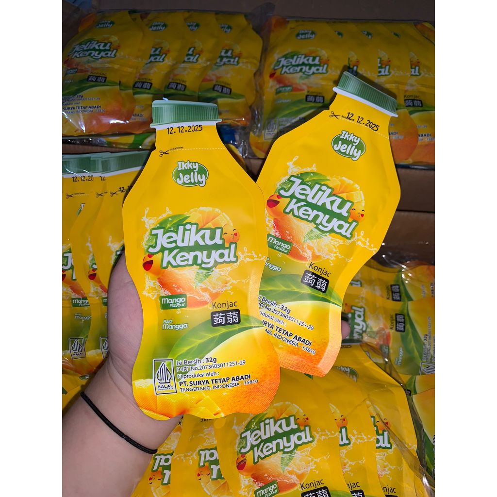 

PAKET USAHA - JELIKU KENYAL KEMASAN BENTUK BOTOL CAMILAN JELI HARGA MURAH