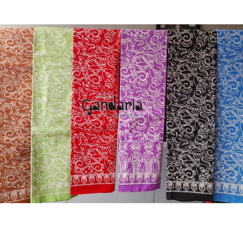 Gandaria Batik  Betawi Kain Batik Cap Asli - Motif Alat Musik Orkes Gambus