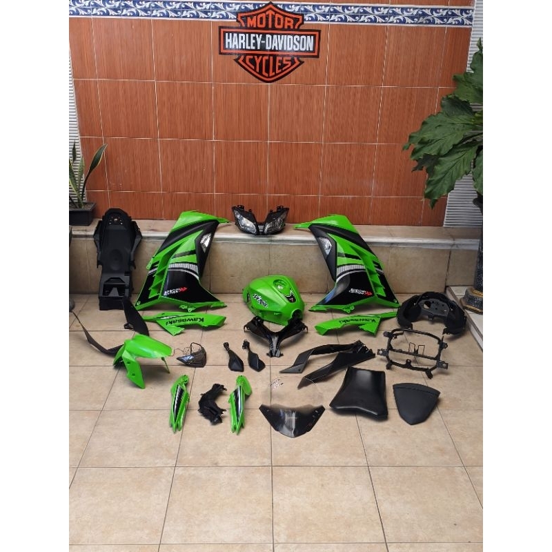 fairing Ninja 250 Fi Hijau SE fullset original Special Edition