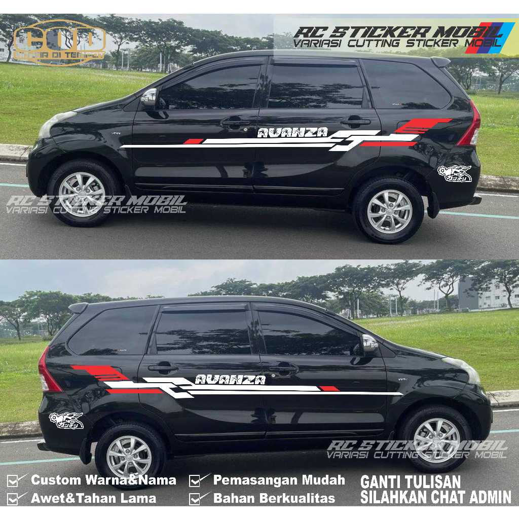 Cutting Stiker Mobil Avanza Veloz Stiker Mobil Toyota Avanza Veloz Terbaru