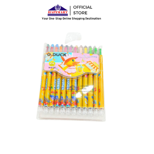 

Crayon Putar Rolling Panjang Duck / Krayon Oil Pastel Karakter Bebek - 24