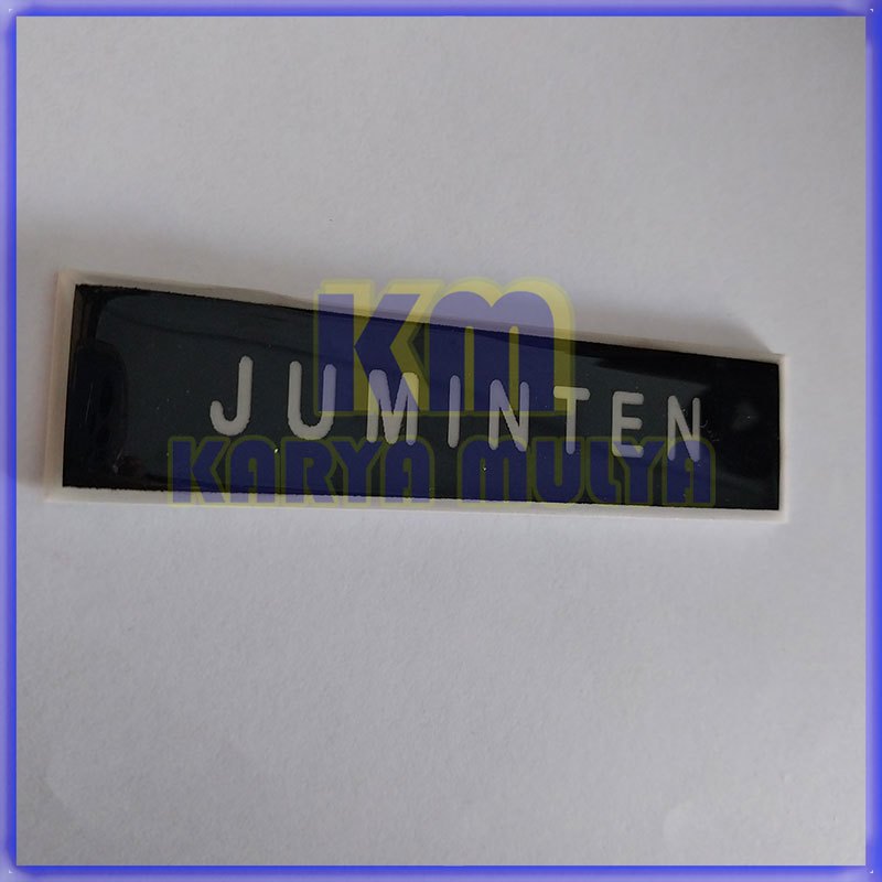 

Papan Nama Custom Name Tag Fiber Warna Hitam Custom - Karya Mulya