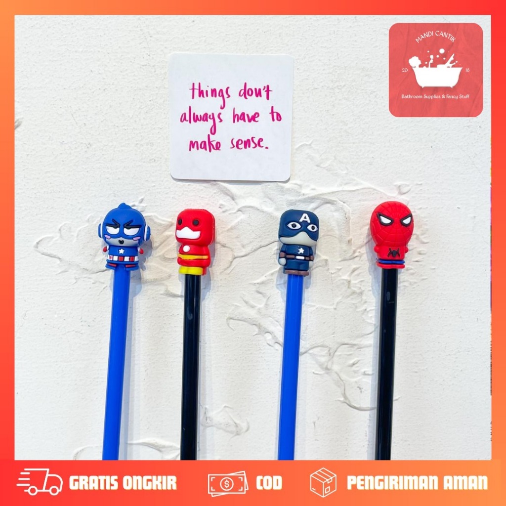 

PULPEN GEL BULAT AVENGERS PGK-1601 V2 PEN PENA ALAT TULIS SUPERHERO IMUT KADO UNIK KOREA AESTHETIC COD