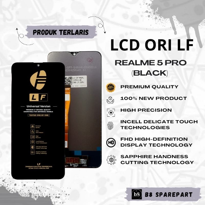 LCD TOUCHSCREEN REALME 5 PRO ORI LF