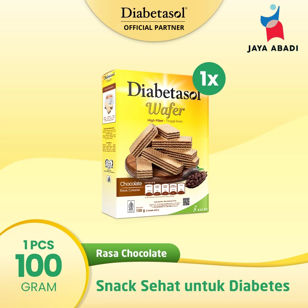 

Diabetasol Wafer Coklat 100g(2x50g)