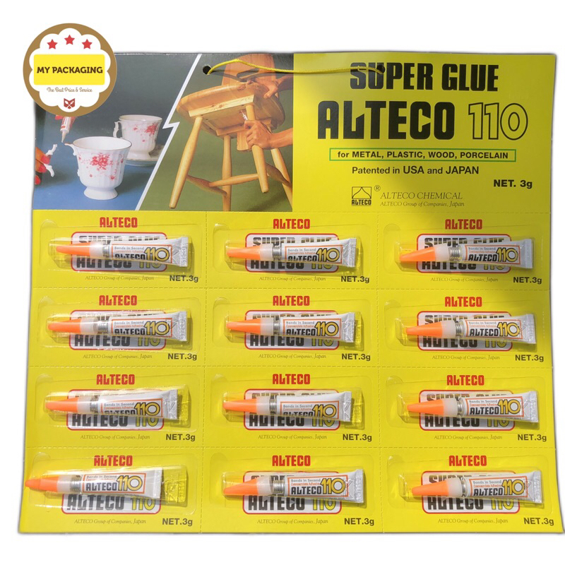 

Lem Super Glue / Power Glue Alteco 110 / Alteco110 / 3gr / 3g / 3 gram mypackaging vplast *[ COD ]*