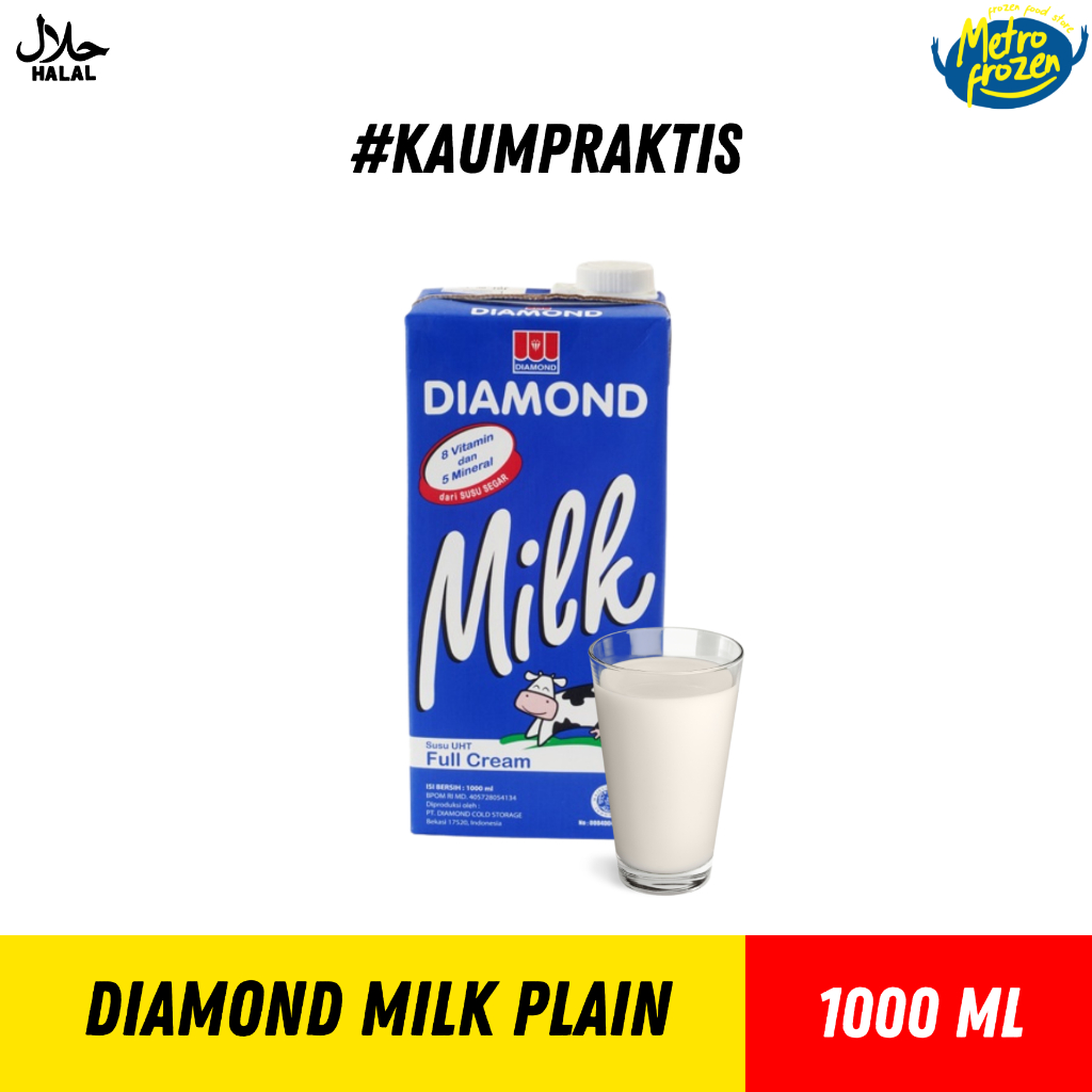 

Diamond Milk Plain & Coklat 1Liter// susu diamond milk plain// susu diamond milk coklat