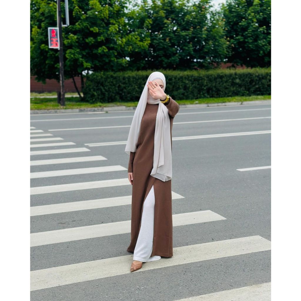Baju Setelan Kekinian One Set Tunik + Kulot Terbaru Ukuran Jumbo