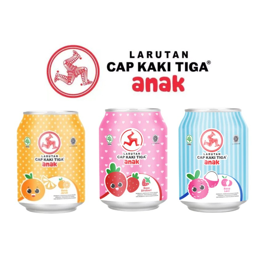 

Larutan Cap Kaki Tiga Anak Kaleng 250 ml