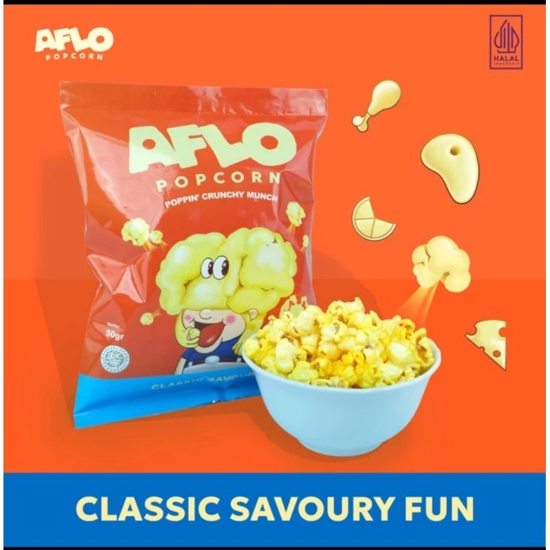 

Popcorn Aflo Asin Classic Savory Fun 50gr