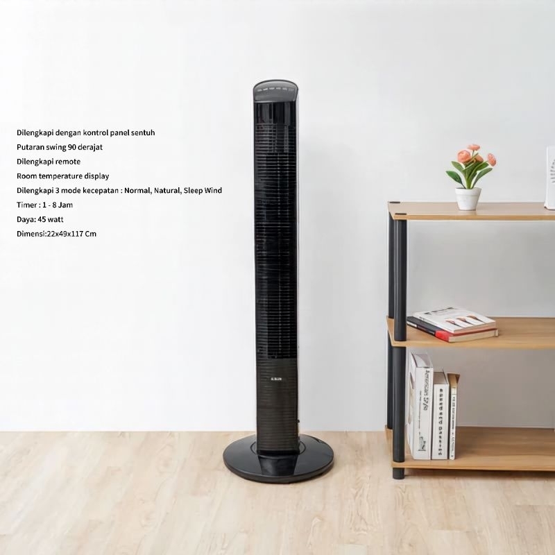 Kipas Angin Pedestal Berdiri Dengan Swing & Remote