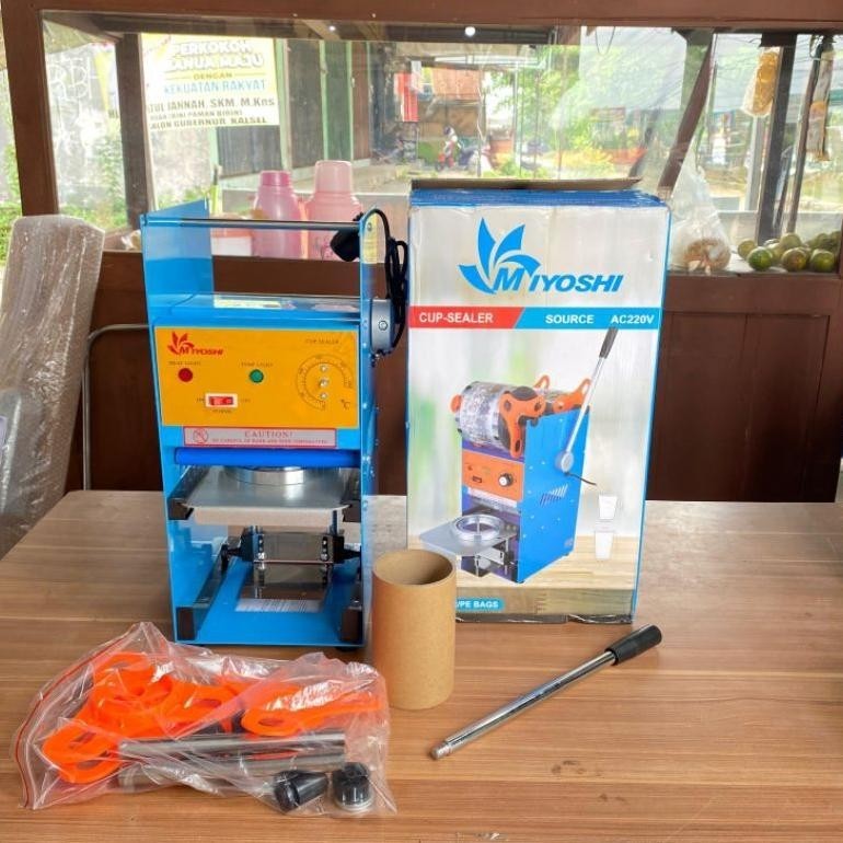 CUP SEALER MESIN PRESS CUP 16-22 Oz / Alat Press Gelas Palstik Usaha Minuman