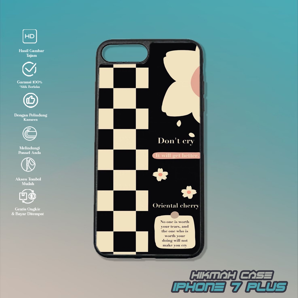 Case Iphone 7 Plus - Casing Hp Iphone 7 Plus - Motif ( BUNGA ) - Silikon Hp Iphone 7 Plus - Softcase