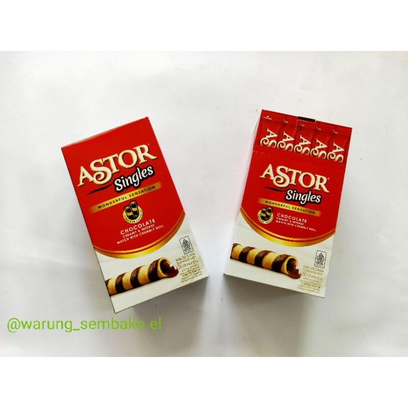 

ASTOR Wafer Stick Singles Chocolate isi 20 Pcs