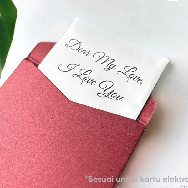 

(10 pcs)mini envelope jasmine deep red box hampers packaging aksesoris ukuran 9x14cm