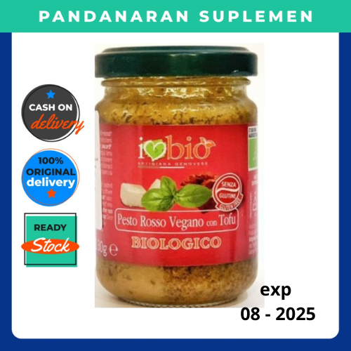 

Saus Genovese Sauce Bumbu Masak Pasta Italia Artigiana Amadori Organic Red Vegan Pesto 130g - Organik Topping Spagheti Pizza