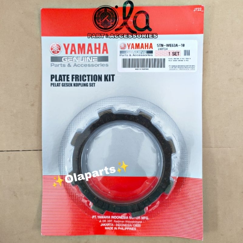 Kampas Kopling Set YAMAHA Jupiter Z Burhan Vega R New ( 5TN-WE63A-10 )