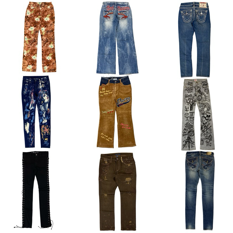 Y2K LOW RISE FLARED BUSH BOOTCUT ETC🫧𓇼𓏲*ੈ✩‧₊˚