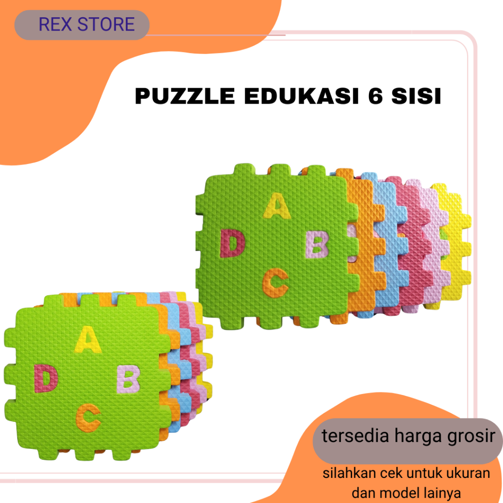 Mainan Anak Edukasi Multifungsi Belajar Mengenal Huruf Angka Balok Puzzle Kubus Balok
