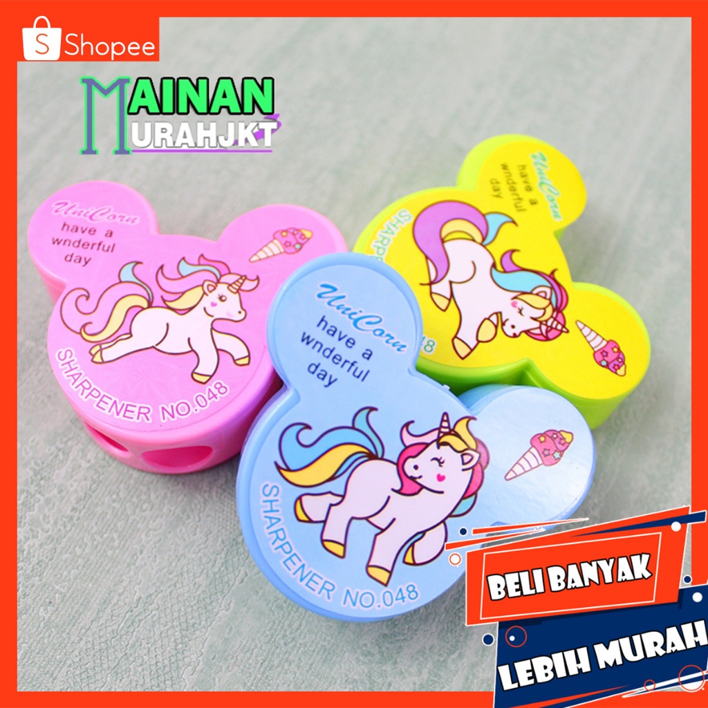 

ATK ALAT RAUTAN PENCIL SHARPENER KUDA PONY NO.048 ATK PENGRAUT UNICORN 2 MATA WARNA LUCU