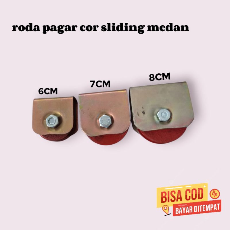 roda pagar besi cor pintu pagar 6cm besi cor