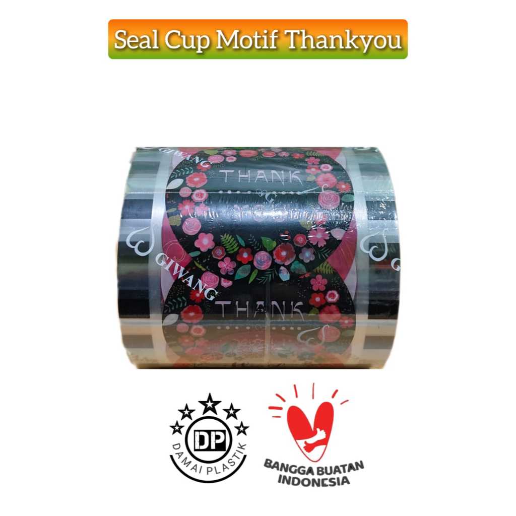 Seal cup Sealer Jumbo 5000 Happy drink Teh Drink Polos Drink Hitam Buah Tq Hati Tq TQ Hitam Tea Love