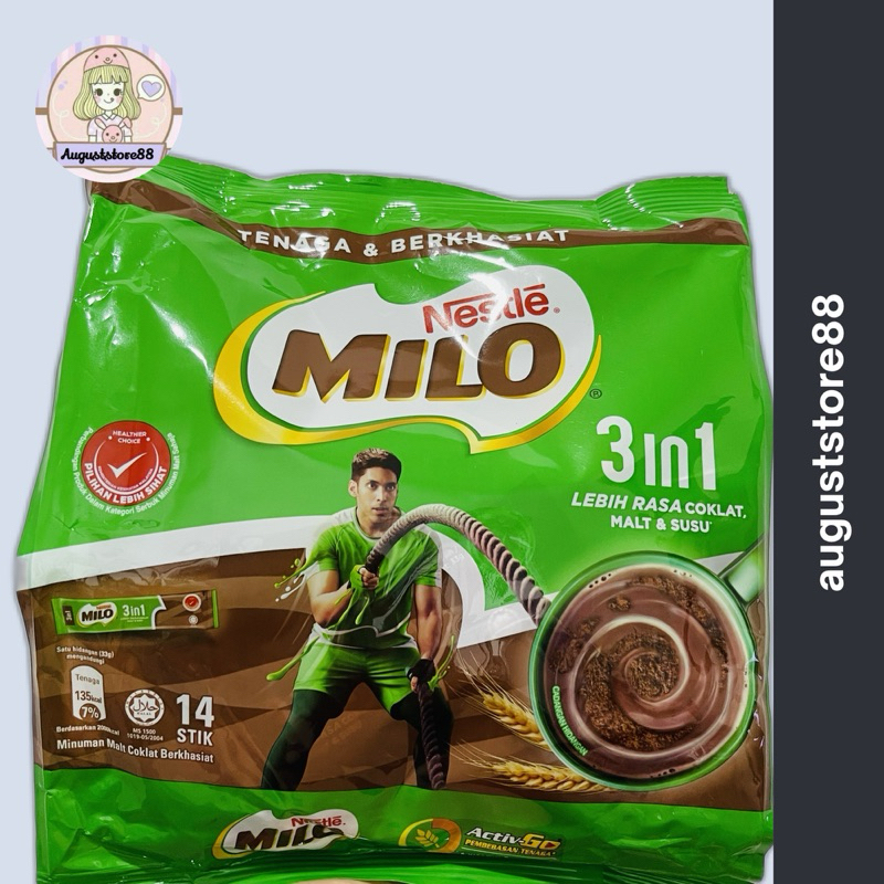 

Milo 3 in 1 Malaysia (14 sachet)