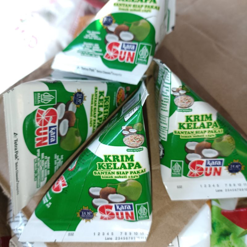 

Sun Kara Krim Kelapa Santan Siap Pakai Instant Kerucut 65 Ml