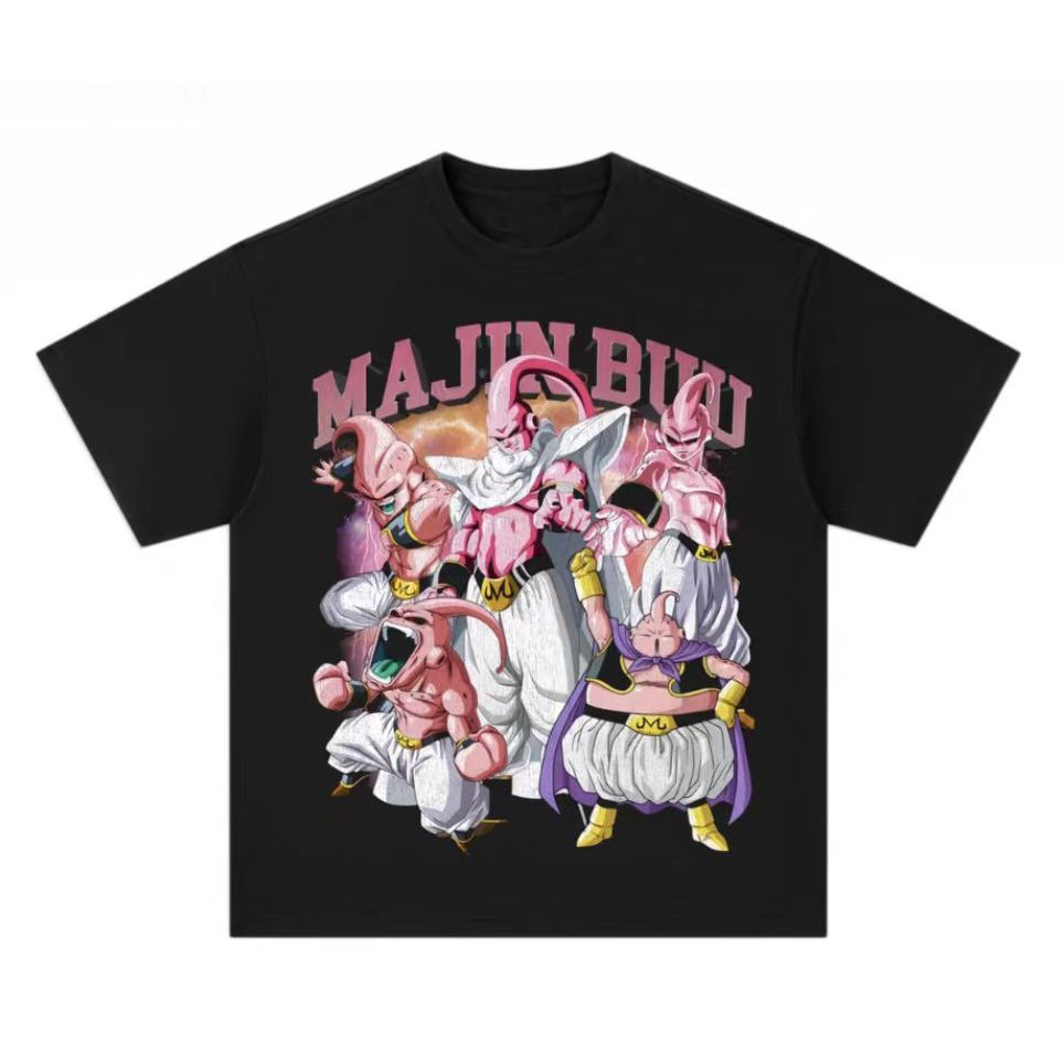 Custom！ anime Kaos Dragon ball co-branded ins Trendy unisex casual College students 2024 new T-shirt